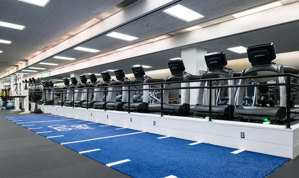 Bay Club Financial District Fitness Floor Turf fitness floor turf