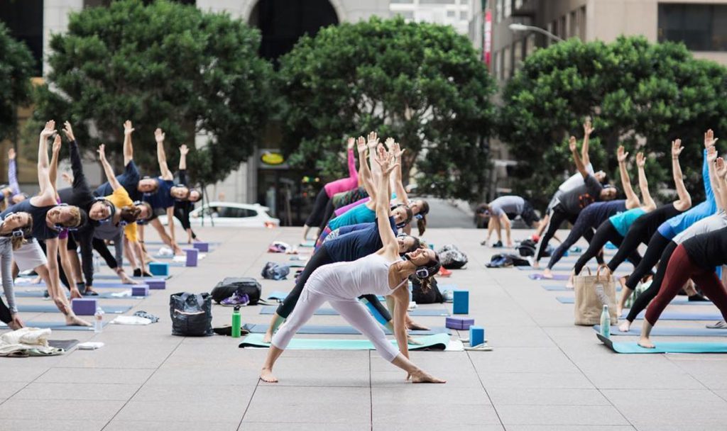 Yoga in the Plaza yoga in the plaza